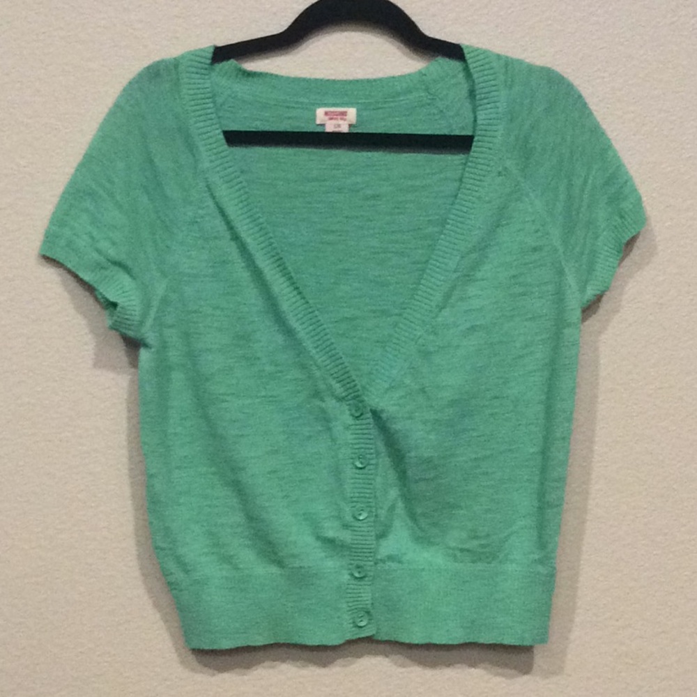 V-neck Cardigan, Short Sleeve, Mossimo